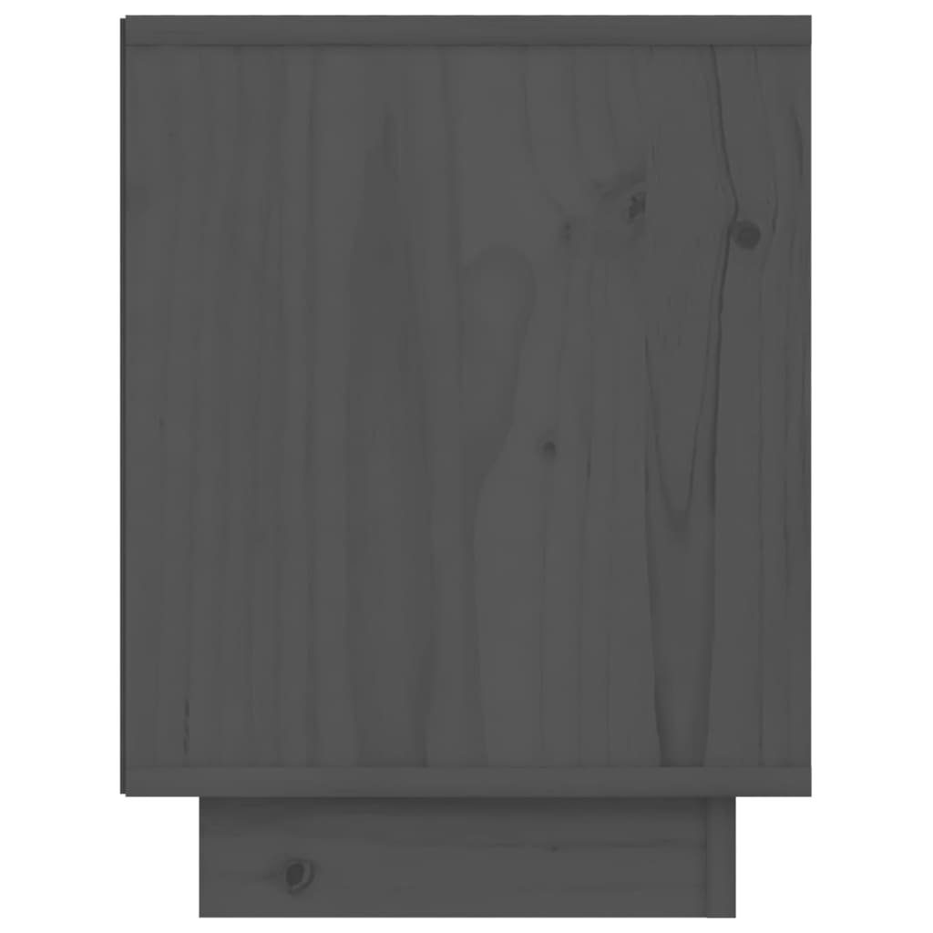 sengeborde 2 stk. 40x30x40 cm massivt fyrretræ sort