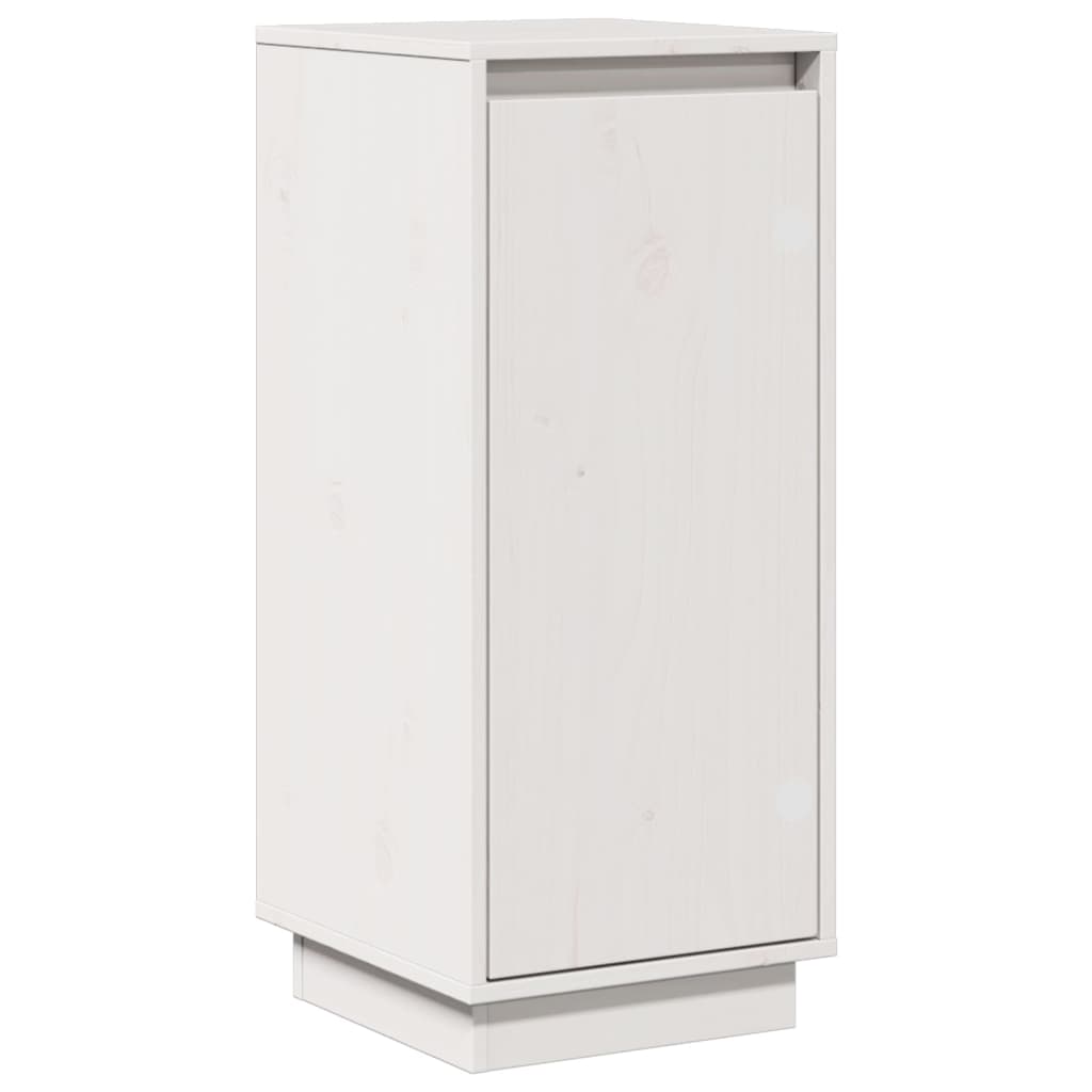 skænke 2 stk. 31,5x34x75 cm massivt fyrretræ hvid