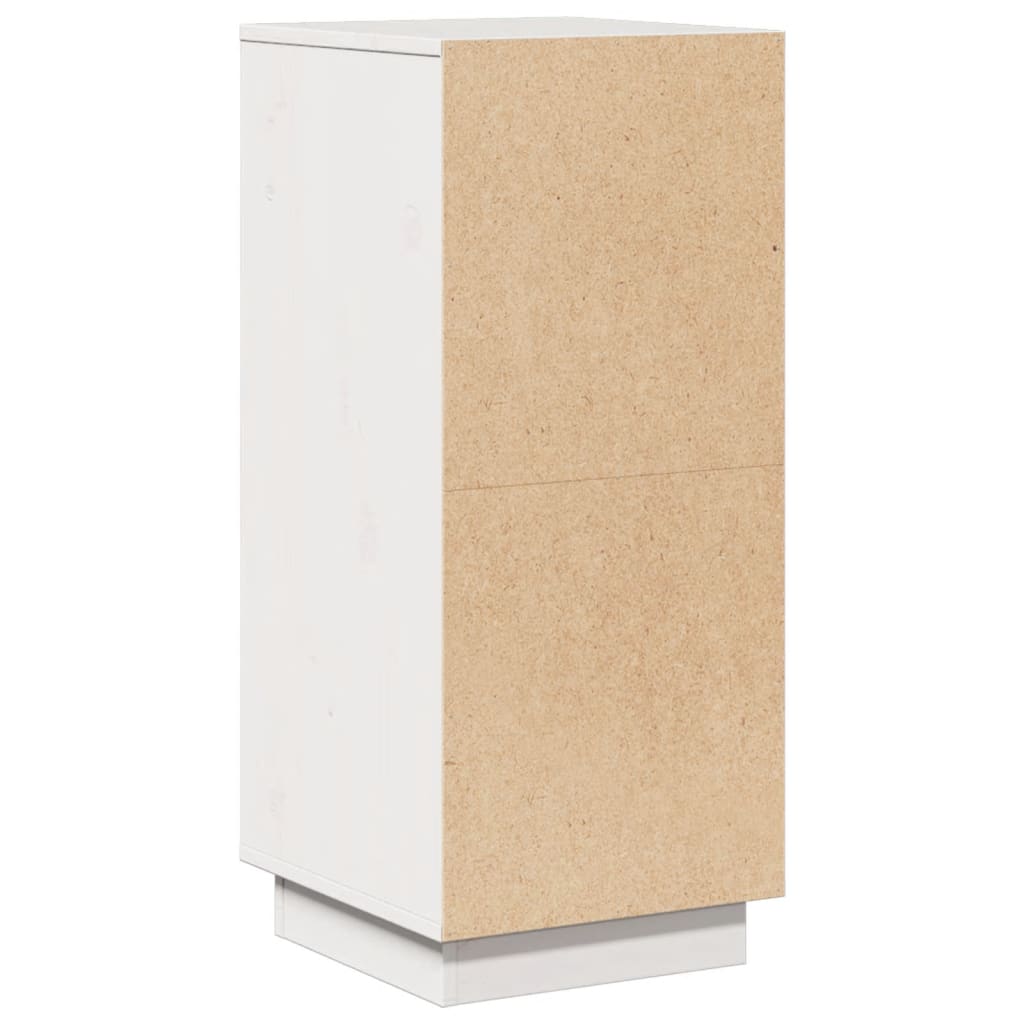 skænke 2 stk. 31,5x34x75 cm massivt fyrretræ hvid