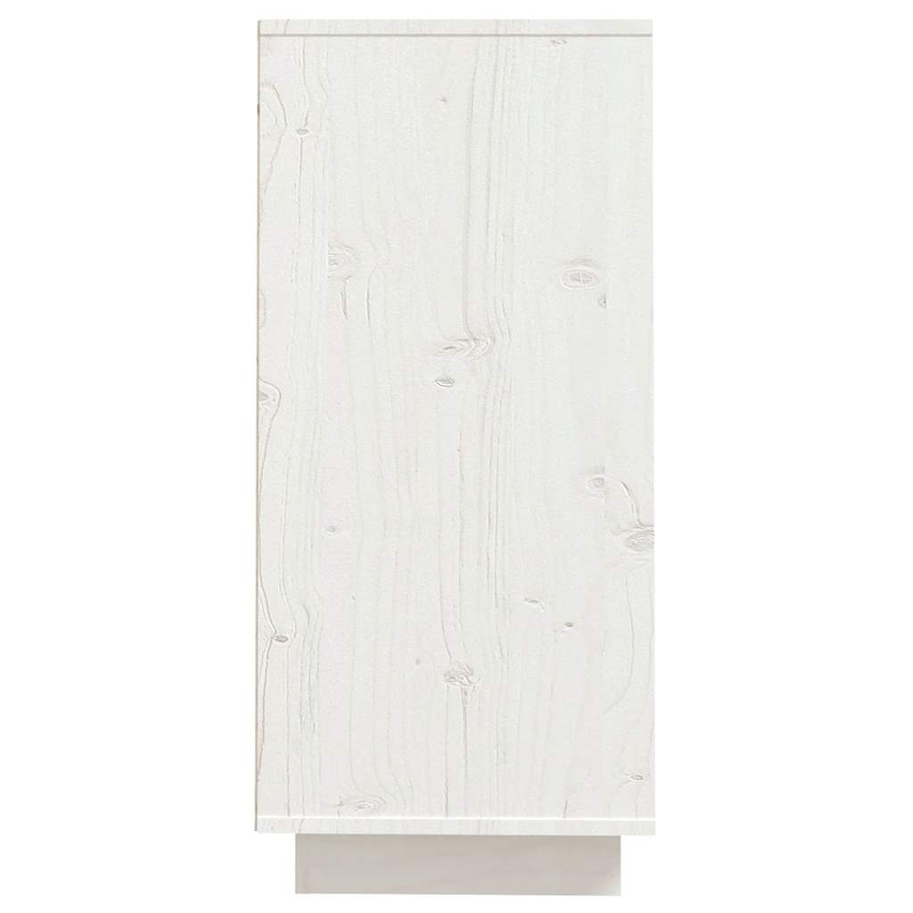 skænk 60x34x75 cm massivt fyrretræ hvid