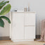 skænk 60x34x75 cm massivt fyrretræ hvid