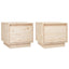 sengeborde 2 stk. 35x34x32 cm massivt fyrretræ