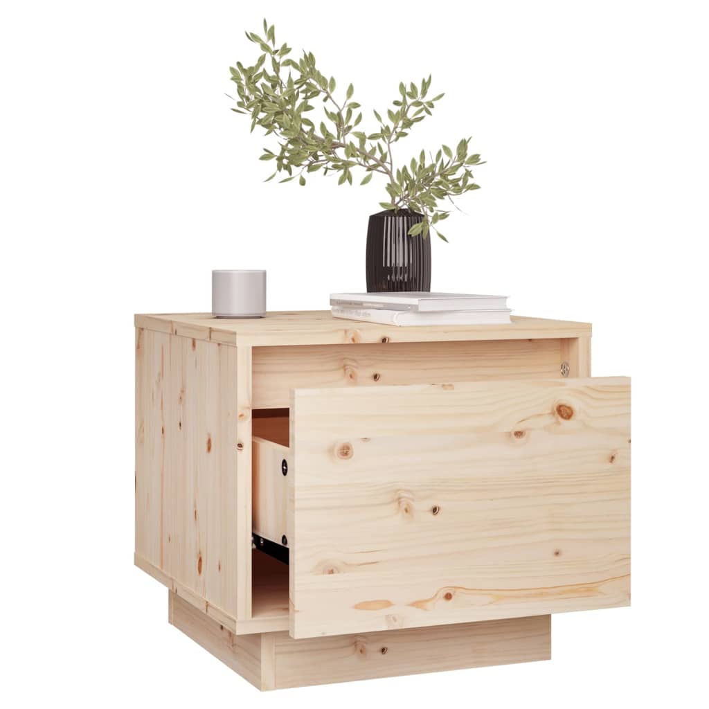 sengeborde 2 stk. 35x34x32 cm massivt fyrretræ