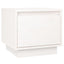 sengebord 35x34x32 cm massivt fyrretræ hvid