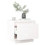 sengebord 35x34x32 cm massivt fyrretræ hvid