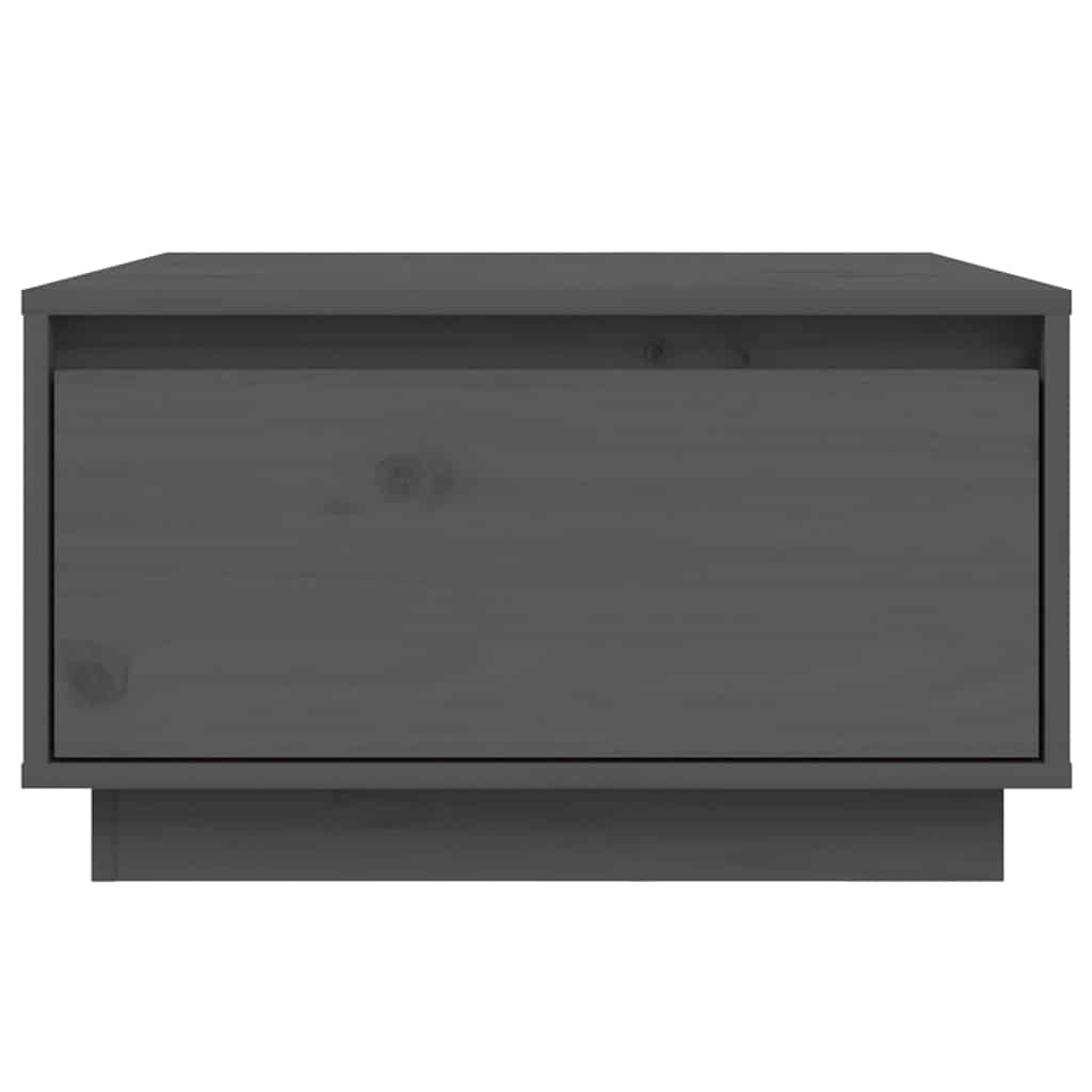 sofabord 55x56x32 cm massivt fyrretræ grå