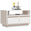 tv-bord 60x35x37 cm massivt fyrretræ hvid