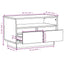 tv-bord 60x35x37 cm massivt fyrretræ hvid