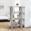 bogreol/rumdeler 100x30x123,5 cm betongrå