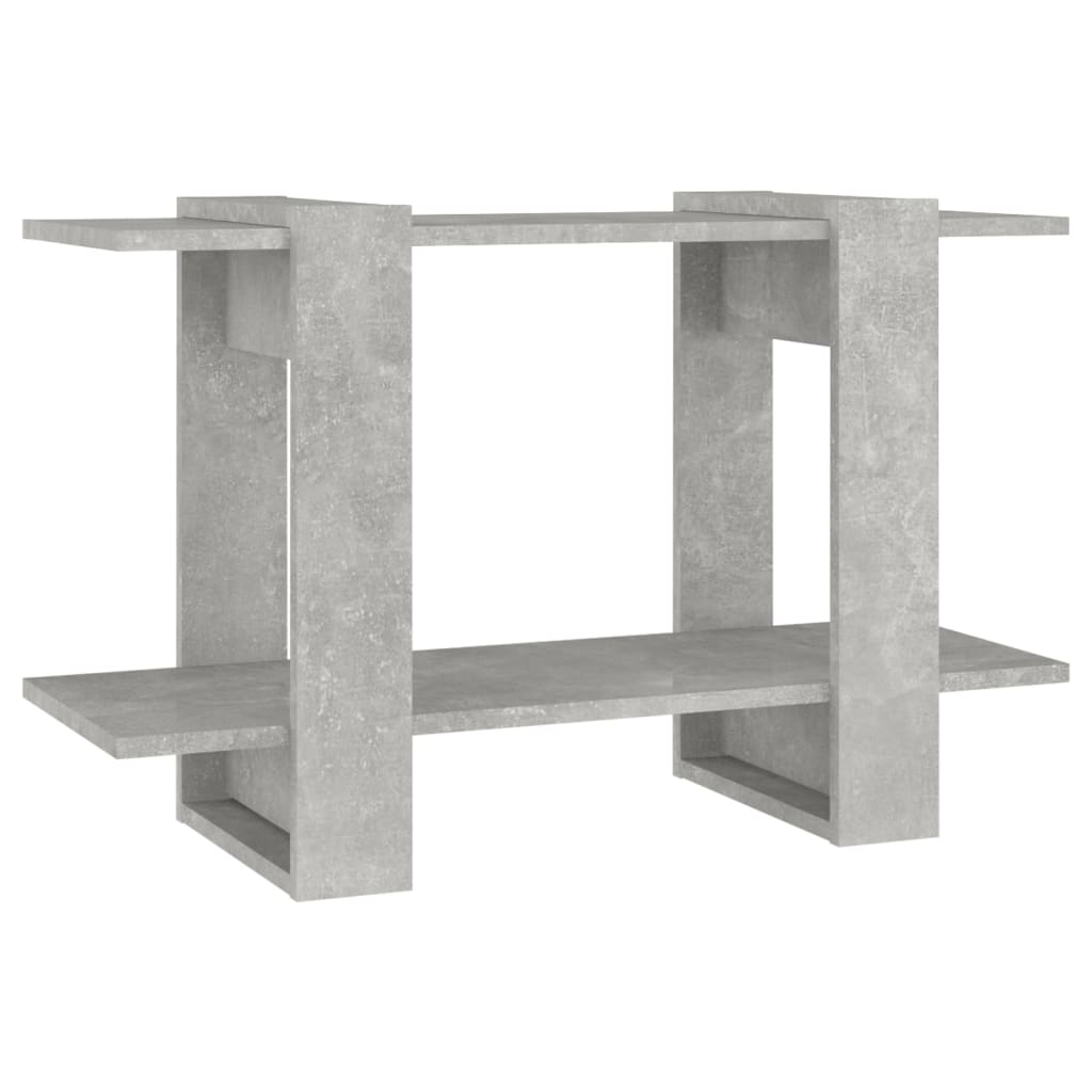 bogreol/rumdeler 80x30x51 cm betongrå