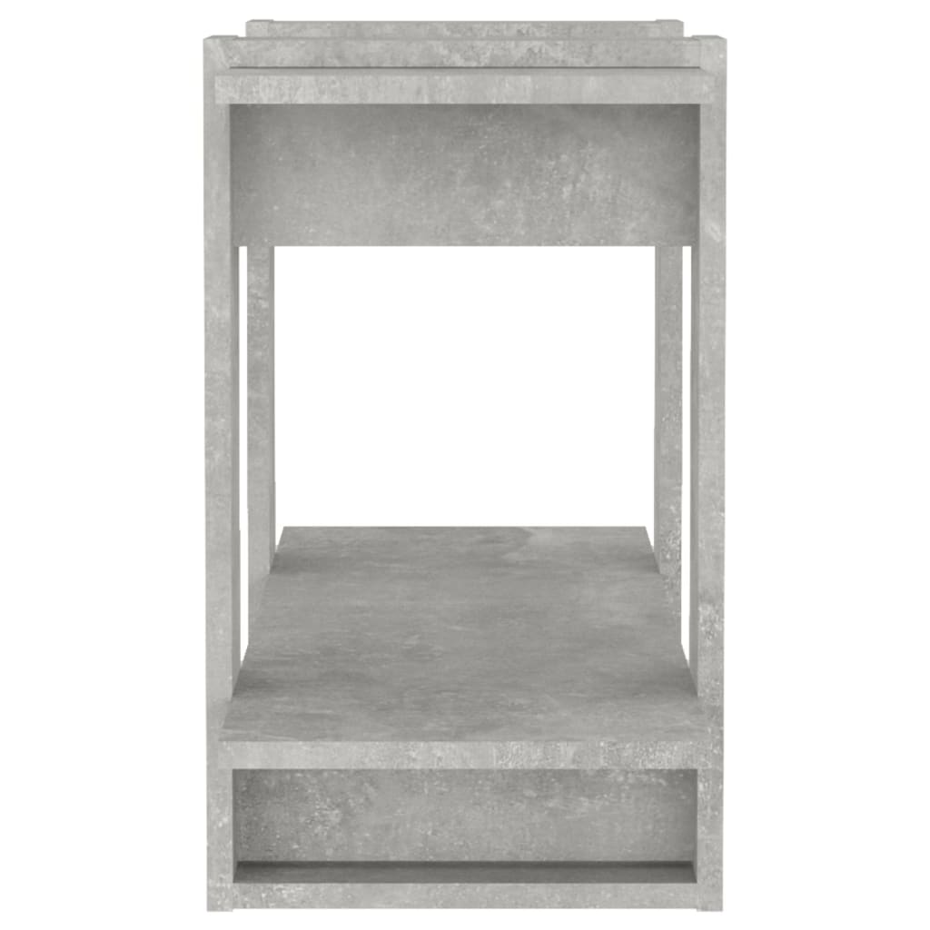bogreol/rumdeler 80x30x51 cm betongrå
