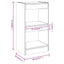 bogreol/rumdeler 40x30x72 cm hvid