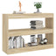 bogreol/rumdeler 100x30x72 cm sonoma-eg