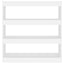 bogreol/rumdeler 100x30x103 cm hvid