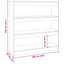 bogreol/rumdeler 100x30x103 cm sonoma-eg