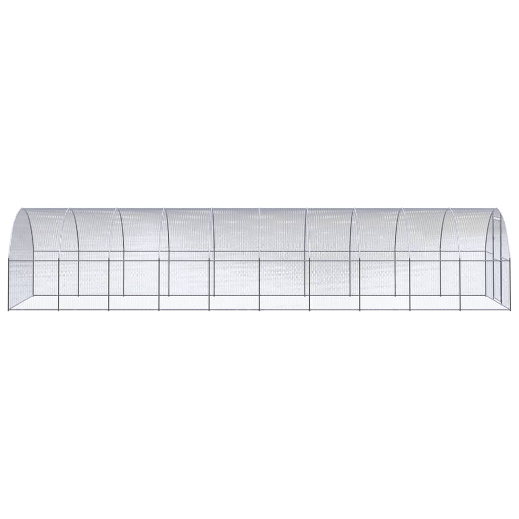 hønsehus 3x10x2 m galvaniseret stål