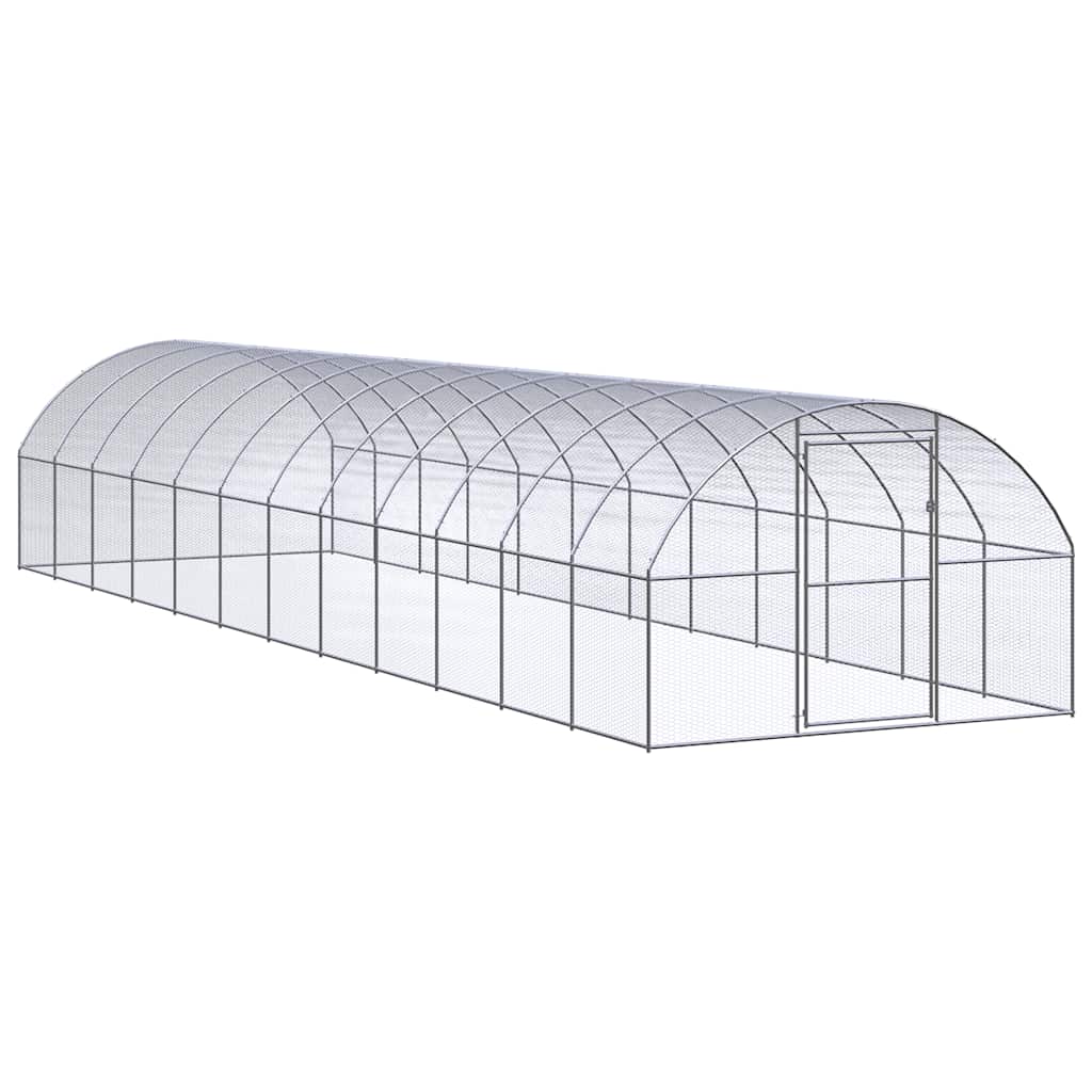 hønsehus 3x12x2 m galvaniseret stål billede