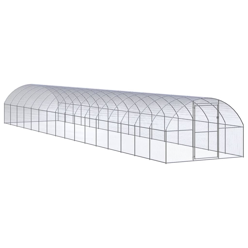hønsehus 3x16x2 m galvaniseret stål billede