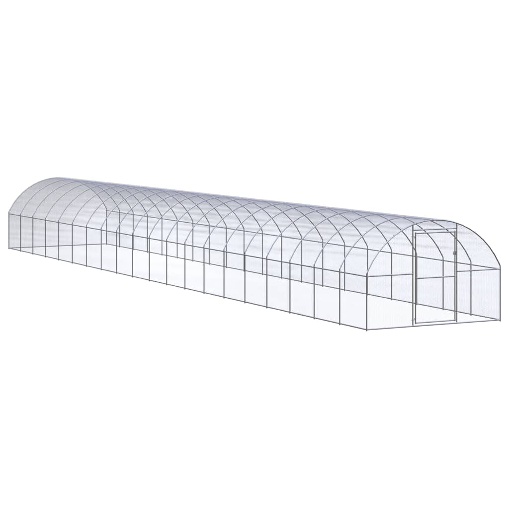 hønsehus 3x20x2 m galvaniseret stål billede