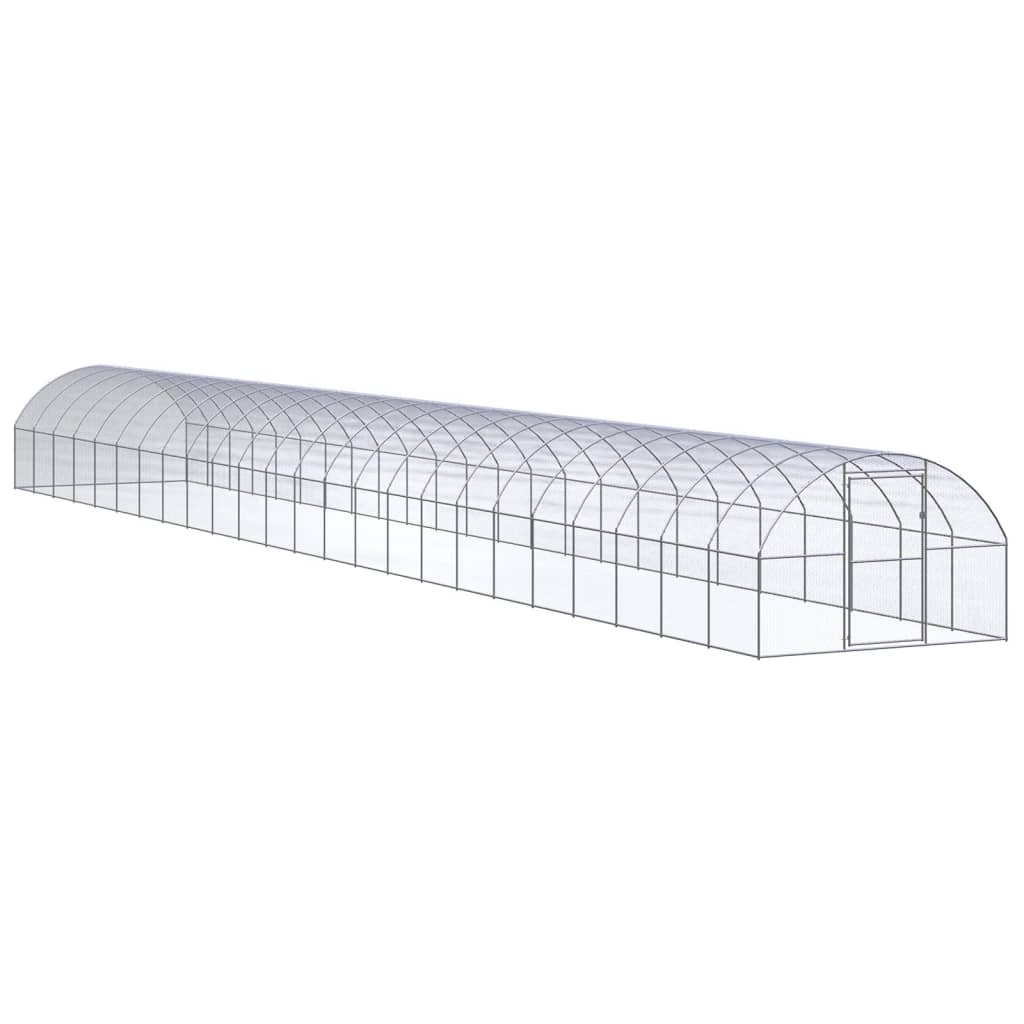 hønsehus 3x24x2 m galvaniseret stål billede