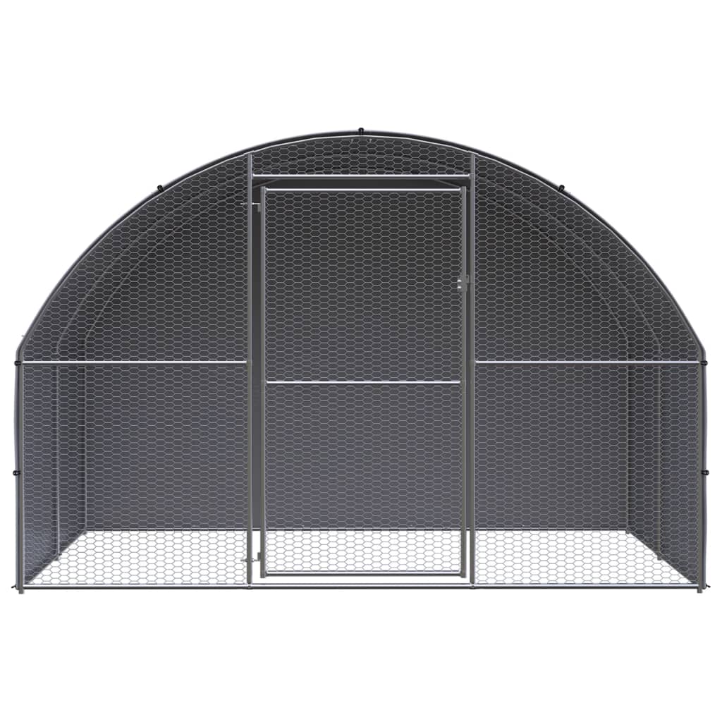hønsehus 3x2x2 m galvaniseret stål
