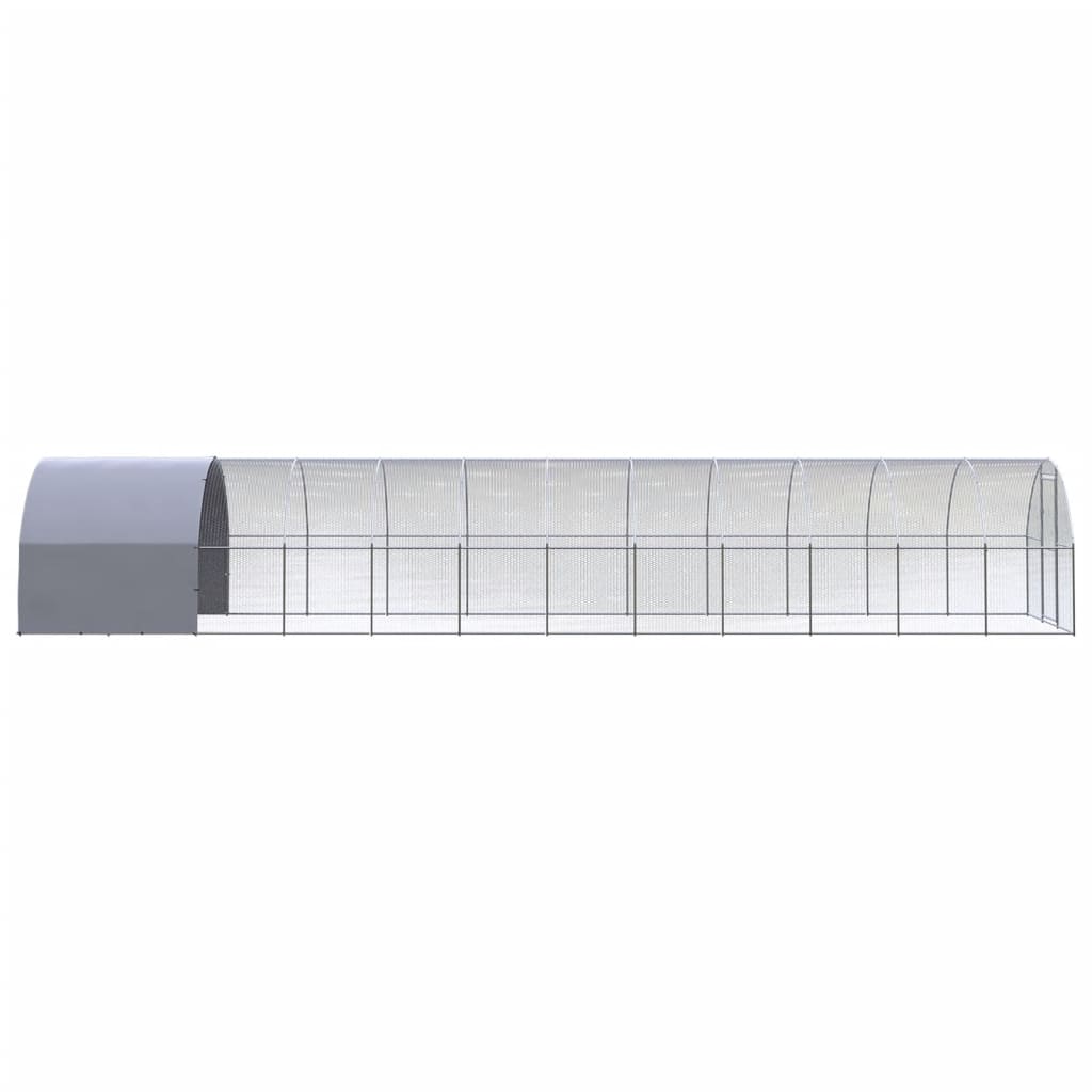 hønsehus 3x12x2 m galvaniseret stål