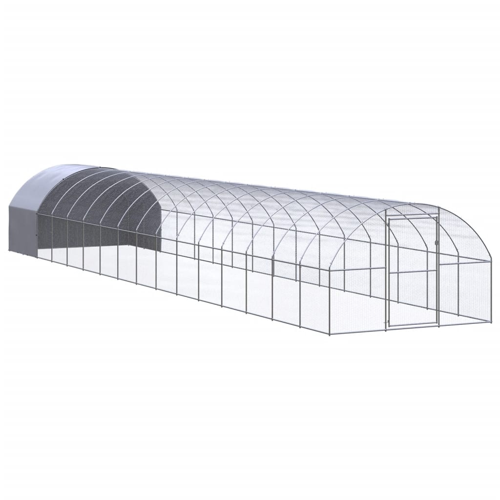 hønsehus 3x16x2 m galvaniseret stål billede