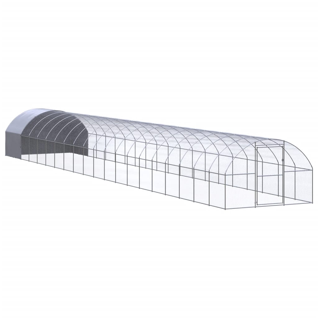 hønsehus 3x20x2 m galvaniseret stål billede