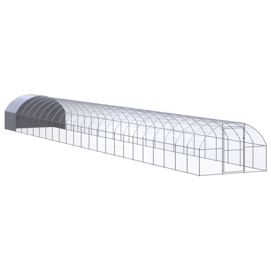 hønsehus 3x24x2 m galvaniseret stål billede