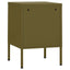 natborde 2 stk. 35x35x51 cm stål olivengrøn