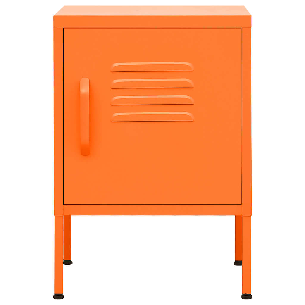 natborde 2 stk. 35x35x51 cm stål orange