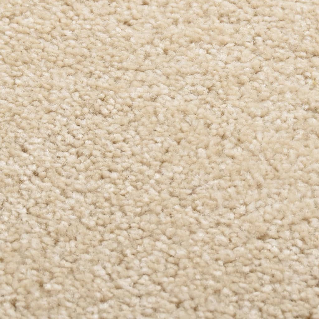 gulvtæppe 160x230 cm kort luv beige
