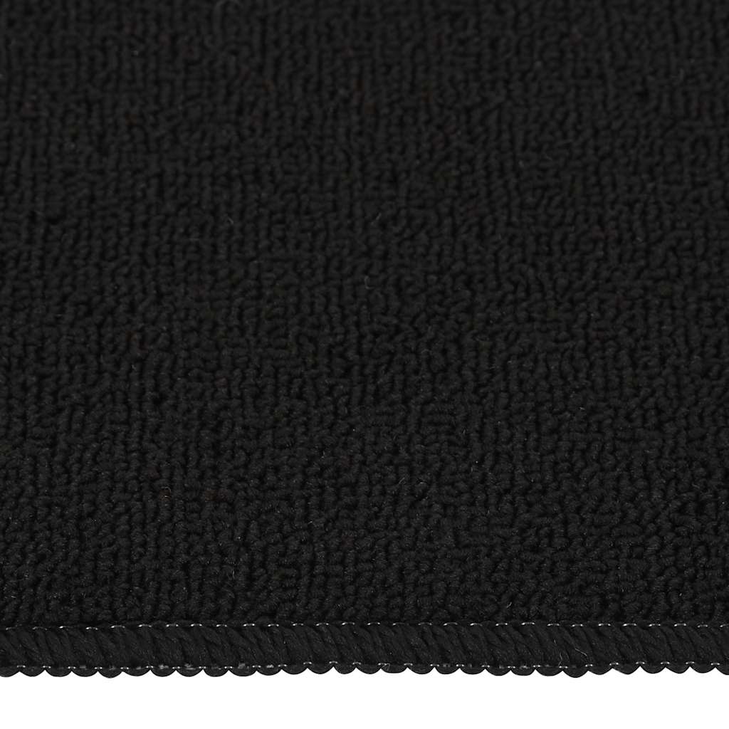 skridsikre trappemåtter 15 stk. 60x25 cm rektangulær sort