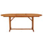 havebord 200x100x75 cm massivt eukalyptustræ