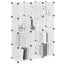 kubeformede opbevaringskasser 12 stk. PP transparent