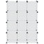 kubeformede opbevaringskasser 12 stk. PP transparent