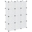 kubeformede opbevaringskasser 12 stk. PP transparent