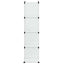 kubeformede opbevaringskasser 9 stk. PP transparent