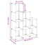 kubeformede opbevaringskasser 9 stk. PP transparent