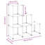 kubeformede opbevaringskasser 6 stk. PP transparent