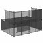 lille dyrebur 143x107x93 cm PP og stål sort