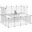 lille dyrebur 143x107x93 cm PP og stål transparent