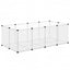 lille dyrebur 144x74x46,5 cm PP og stål transparent