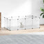lille dyrebur 144x74x46,5 cm PP og stål transparent
