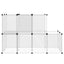 lille dyrebur 142x74x93 cm PP og stål transparent