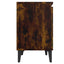 sengebord med metalben 40x30x50 cm røget egetræsfarve
