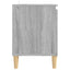 tv-bord med massive træben 103,5x35x50 cm grå sonoma-eg