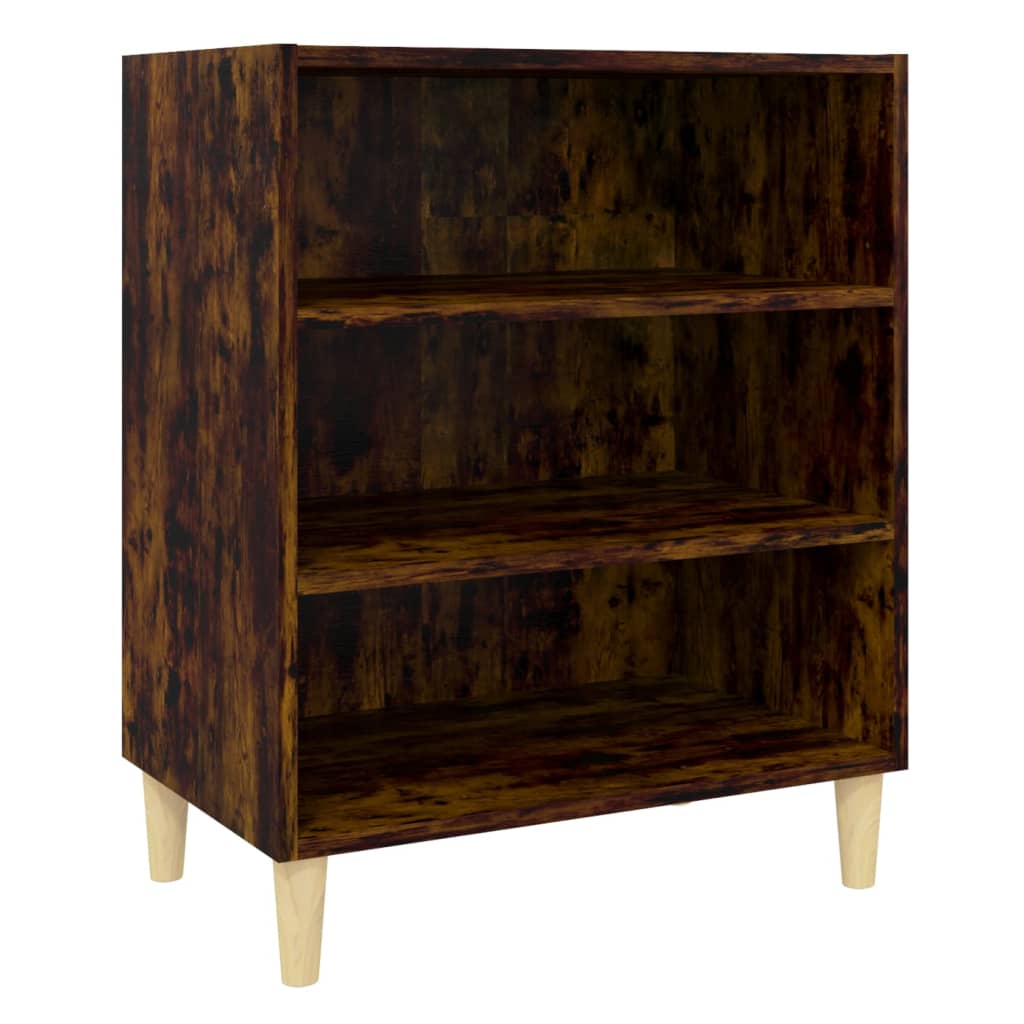 skænk 57x35x70 cm konstrueret træ røget egetræsfarve