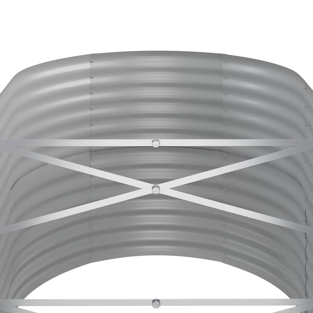 plantekasse 152x80x68 cm galvaniseret stål brun