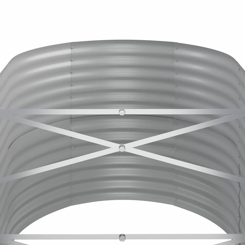 plantekasse 440x80x68 cm galvaniseret stål brun